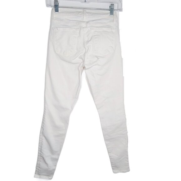 J Brand White Equestrian Like Ankle Skinny Jeans - Picture 2 of 5